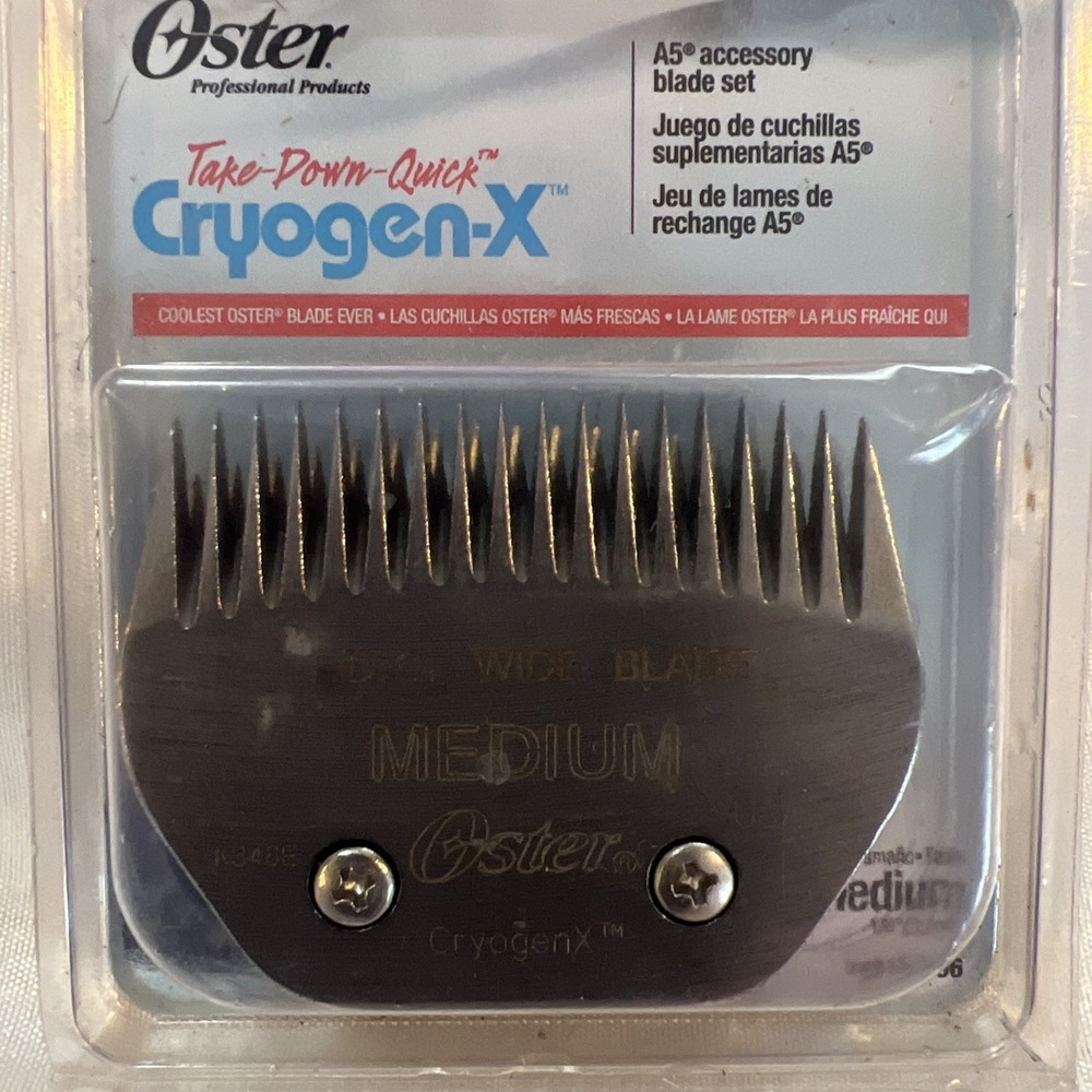 2005 USA  OSTER Cryogen X A5 TDQ TAKE DOWN QUICK Medium BLADE Fits Most Clippers